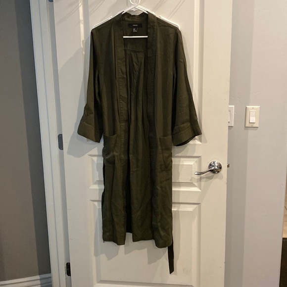 🔴SOLD🔴 Forever 21 army green kimono/trench - Picture 1 of 8